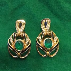 Christian Dior Vintage Costume Earrings